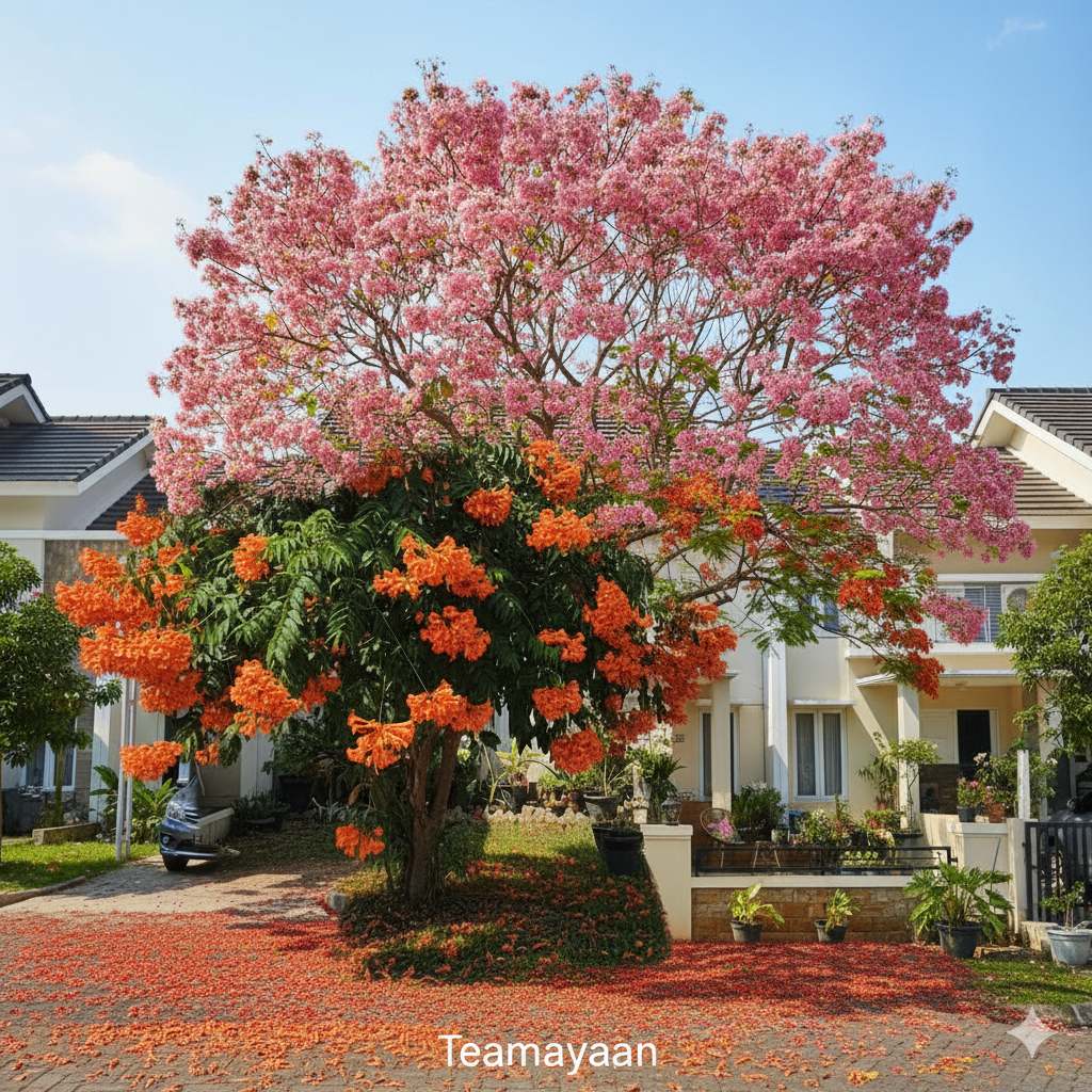 3 Pohon yang Bikin Suasana Kaya di Jepang: Tabebuya, Tecomaria, dan Flamboyan